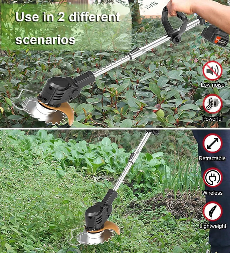 Electric Weed Wacker 24V Battery Electric WeedWacker with 6,000 RPM and 650W Motor Weed Wacker Cordless with 2 Batteries 2.0Ah The Perfect Partner for Garden and Lawn Care by GreenHaven Gardens