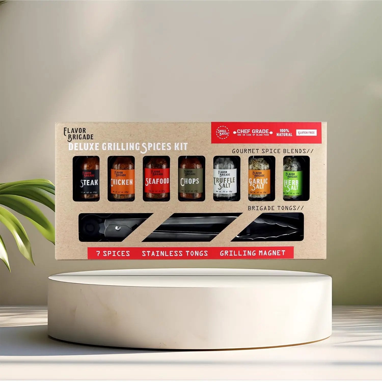 Deluxe Grilling Gift for Men - BBQ Accessories - Gourmet Spice Blends & Seasonings, Tongs, BBQ Magnet, Meat Rubs, Unique Gift for Dad, Son, Brother, Father in Law, Cooking Chefs, Guys, 17 Piece Set by GreenHaven Gardens