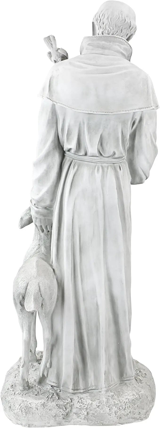 Design Toscano Francis of Assisi, Patron of Animals Religious Garden Decor Statue, 37 inches Tall, Cast Stone Resin, Antique Stone Finish by GreenHaven Gardens