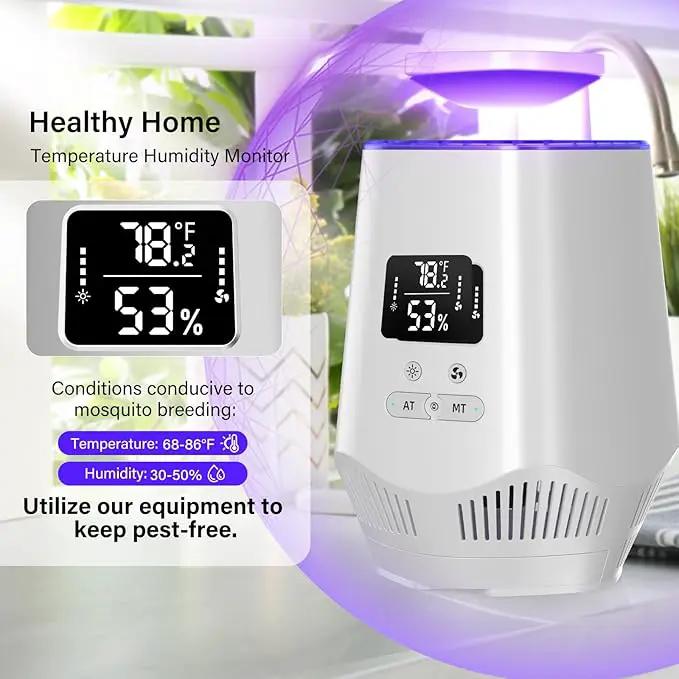 Fruit Fly Traps for Indoors, Fooxem Gnat Traps for House Indoor Fly Trap Indoor, Effective Fruit Fly Traps Bug Zapper Indoor Mosquito Trap for House Plant Pest Control with 10 Sticky Boards by GreenHaven Gardens