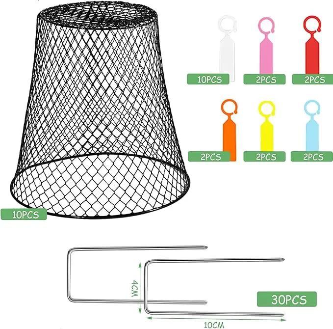 Garden Cloches for Plants, Sapbontchi Chicken Wire Plant Covers Plant Protectors from Animals Plant Protector Metal Plant Cages to Keep Rabbits Out Bunnies Chicken Squirrels Bird Out by GreenHaven Gardens