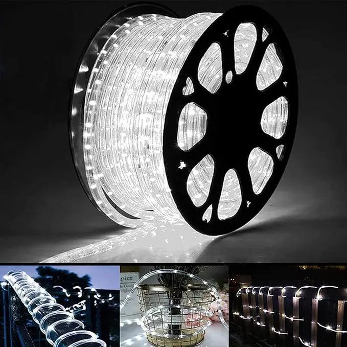 150ft LED Rope Lights Outdoor, 1080 LED Connectable and Flexible Tube Lights with 8 Modes, Waterproof LED Rope Lighting for Garden, Patio, Bedroom, Party, Pool, Indoor Outdoor Decoration (White) by GreenHaven Gardens