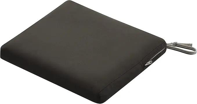 Classic Accessories Ravenna Water-Resistant Patio Chair Seat Cushion, 18 x 18 x 2 Inch, Espresso, Patio Furniture Cushions by GreenHaven Gardens