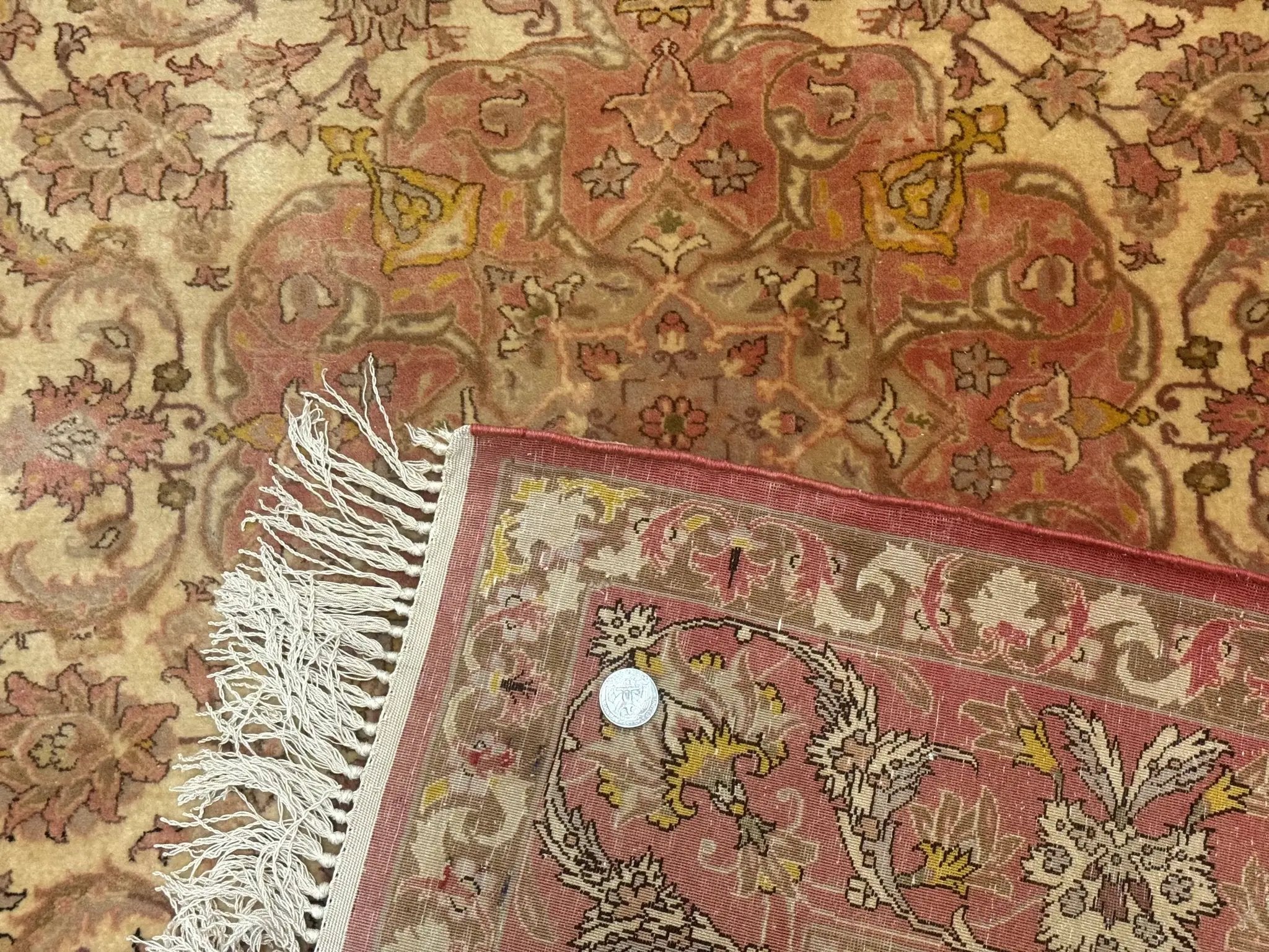 Persian Isfahan Rug 3x5 Fine 550 KPSI Kork Wool on Silk by Jewel Rugs