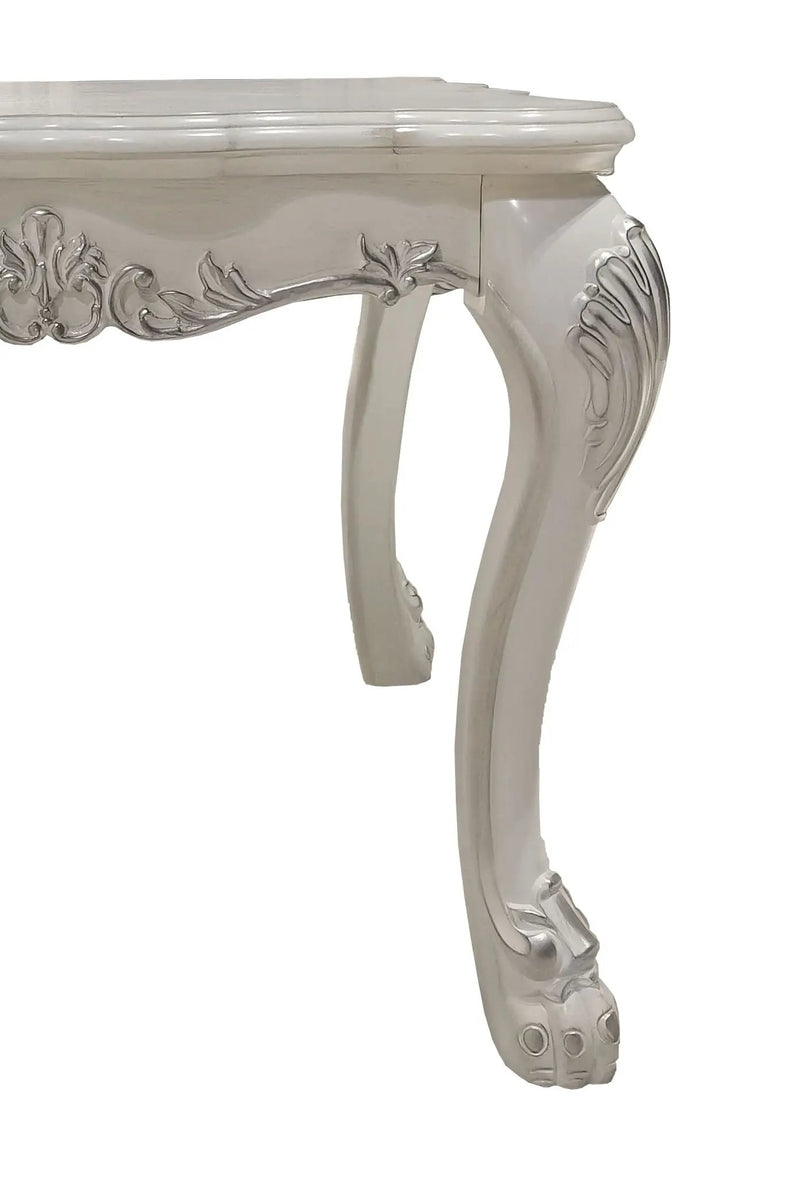 Dresden End Table Bone White by HouseOfZazla