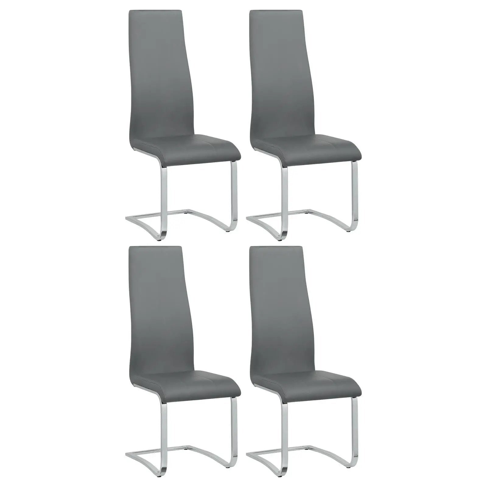 High Back Side Chairs Dining Chairs With Padded Upholstery (Set of 4) by HouseOfZazla