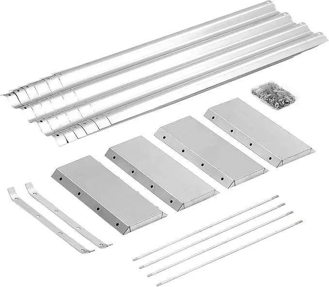 Land Guard 8×4×1ft Galvanized Metal Raised Garden Bed, Metal Planter Kit Box Outdoor for Deep-Rooted Vegetables, Flowers, Green and Herbs…… by GreenHaven Gardens