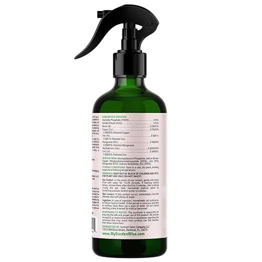Orchid Food Bloom Booster Fertilizer - Bloom Orchids Fertilizer – Phosphorus and Potassium Formula 0-0.05-0.03 - Ready-to-Use Spray with Chelated Micronutrients (8 OZ) by GreenHaven Gardens