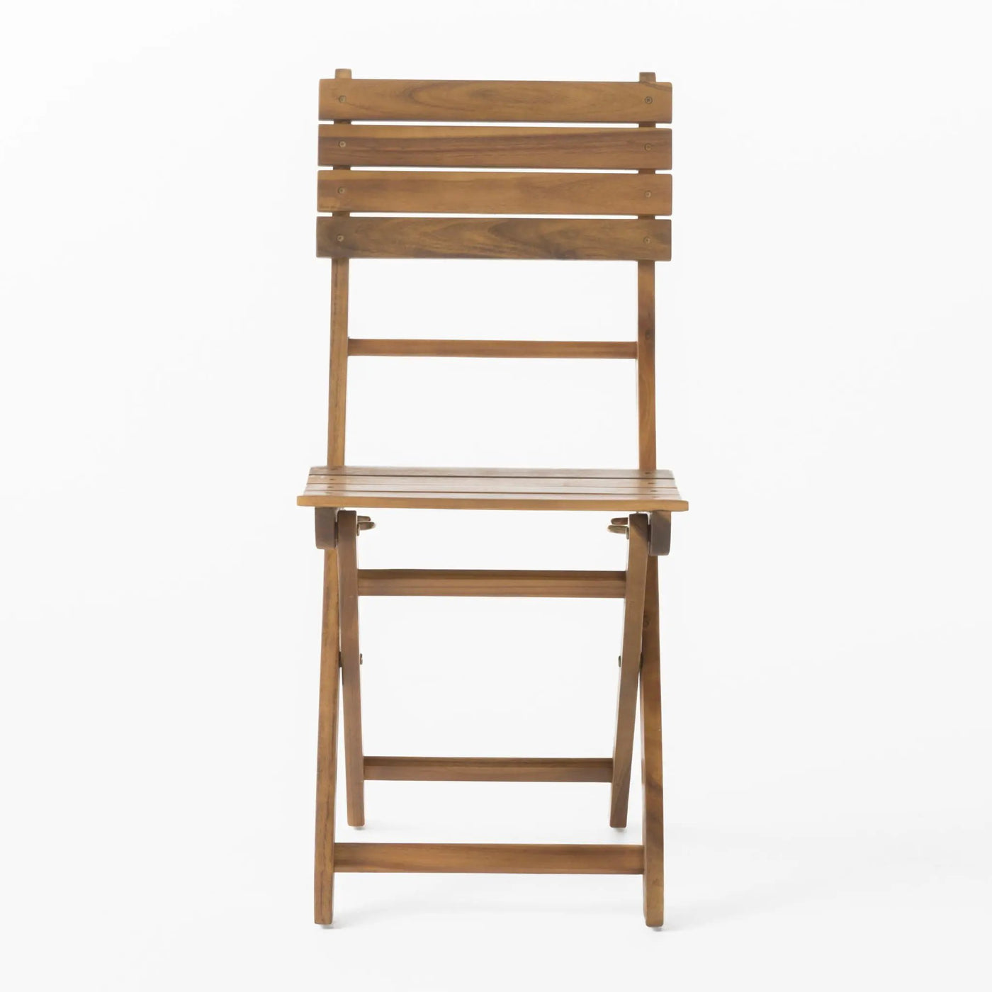 Outdoor Foldable Wood Dining Chair With Slat Design (Set of 2) by HouseOfZazla