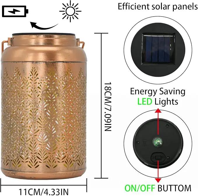 Solar Lanterns Outdoor Waterproof - Birthday Gifts for Women, Men, Mom, Mothers Day Gifts, Solar Lights Outdoor Hanging Garden Decor for Outside, Patio, Outdoor, Yard, Lawn, Balcony Grass by GreenHaven Gardens