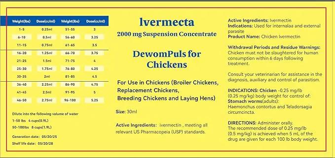 Poultry Chicken Supplies, Safe for Eggs, 30 mL by GreenHaven Gardens