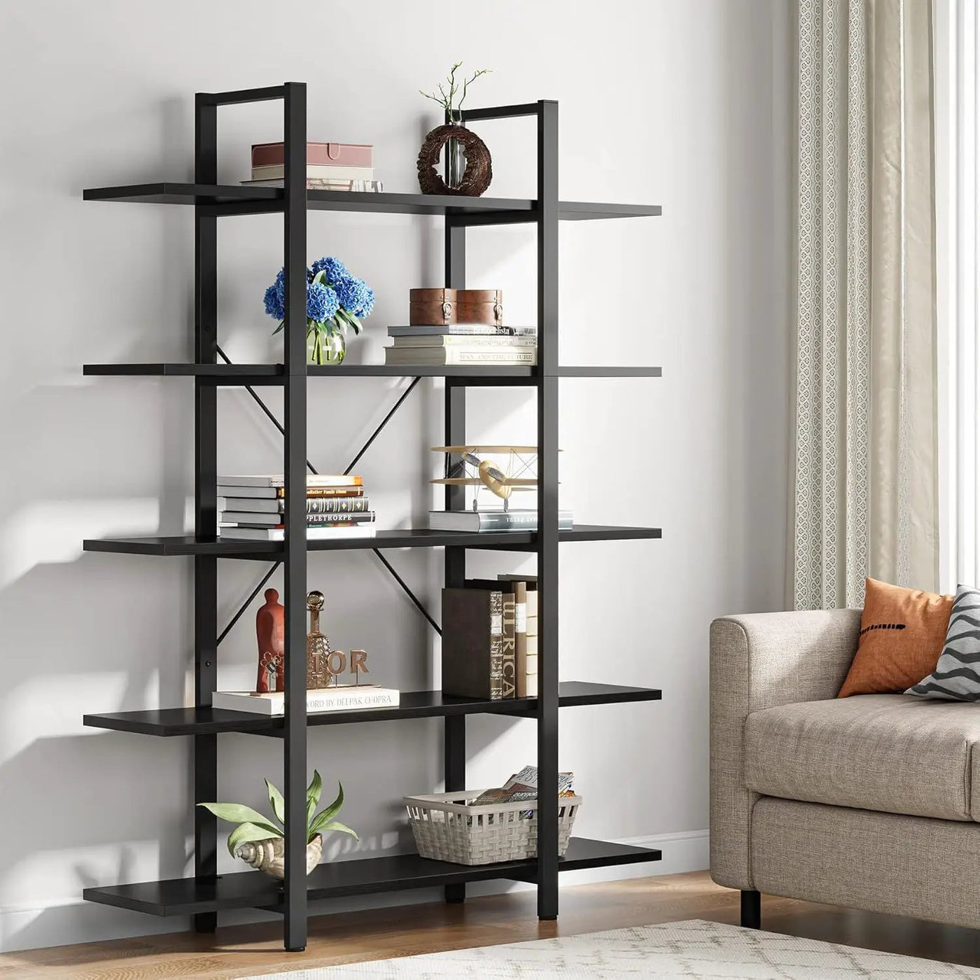 5 Tier Bookshelf For Home by HouseOfZazla