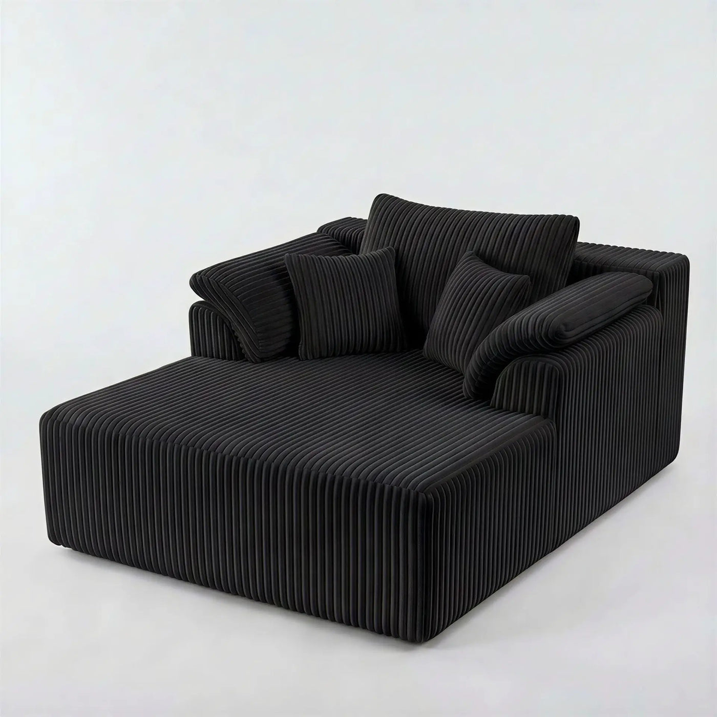 Chaise Lounge Chair, Deep Seat Sleeper Couch For Living Room by HouseOfZazla