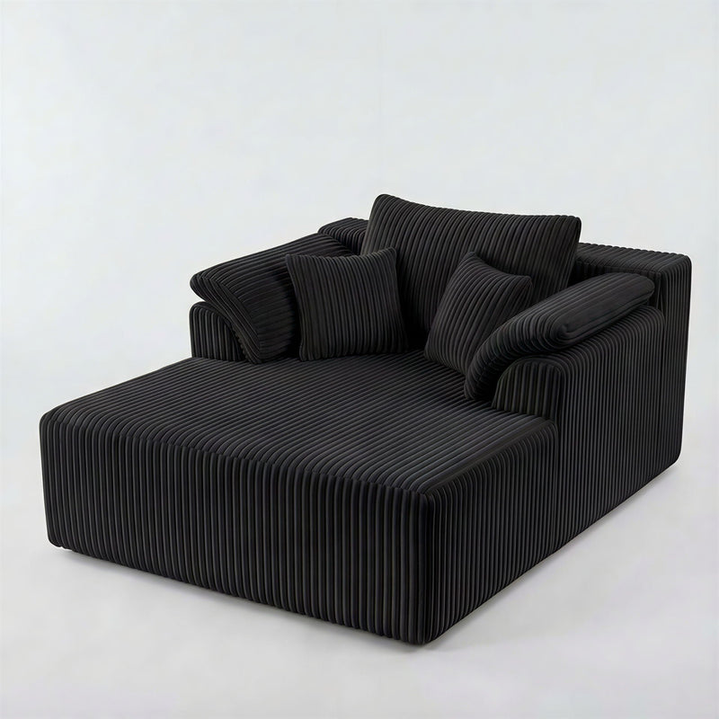 Chaise Lounge Chair, Deep Seat Sleeper Couch For Living Room by HouseOfZazla
