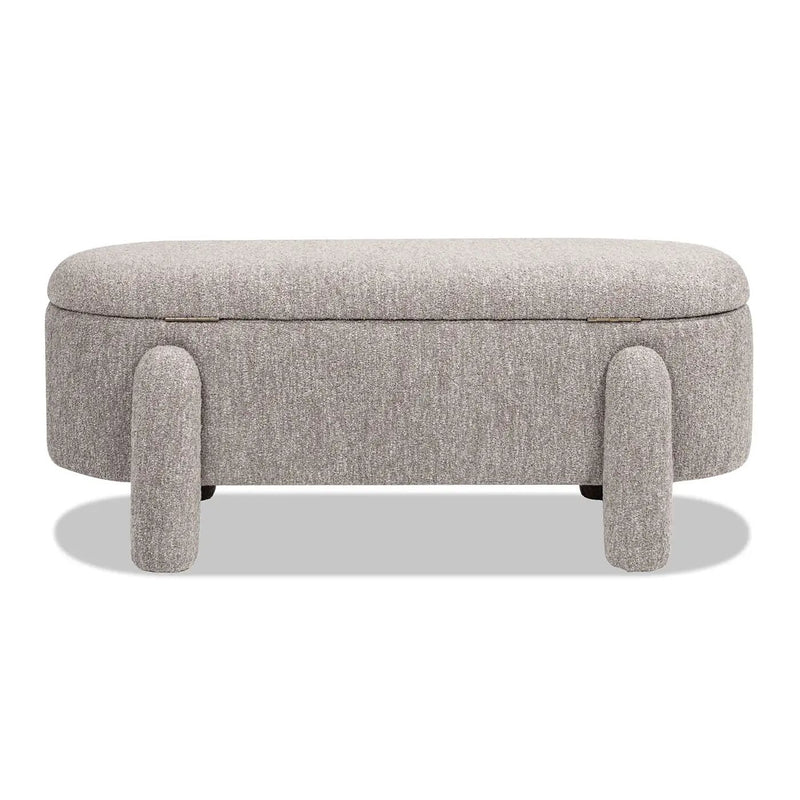 Hugo - Oval Fully Upholstered Storage Bench by Unique Piece Furniture