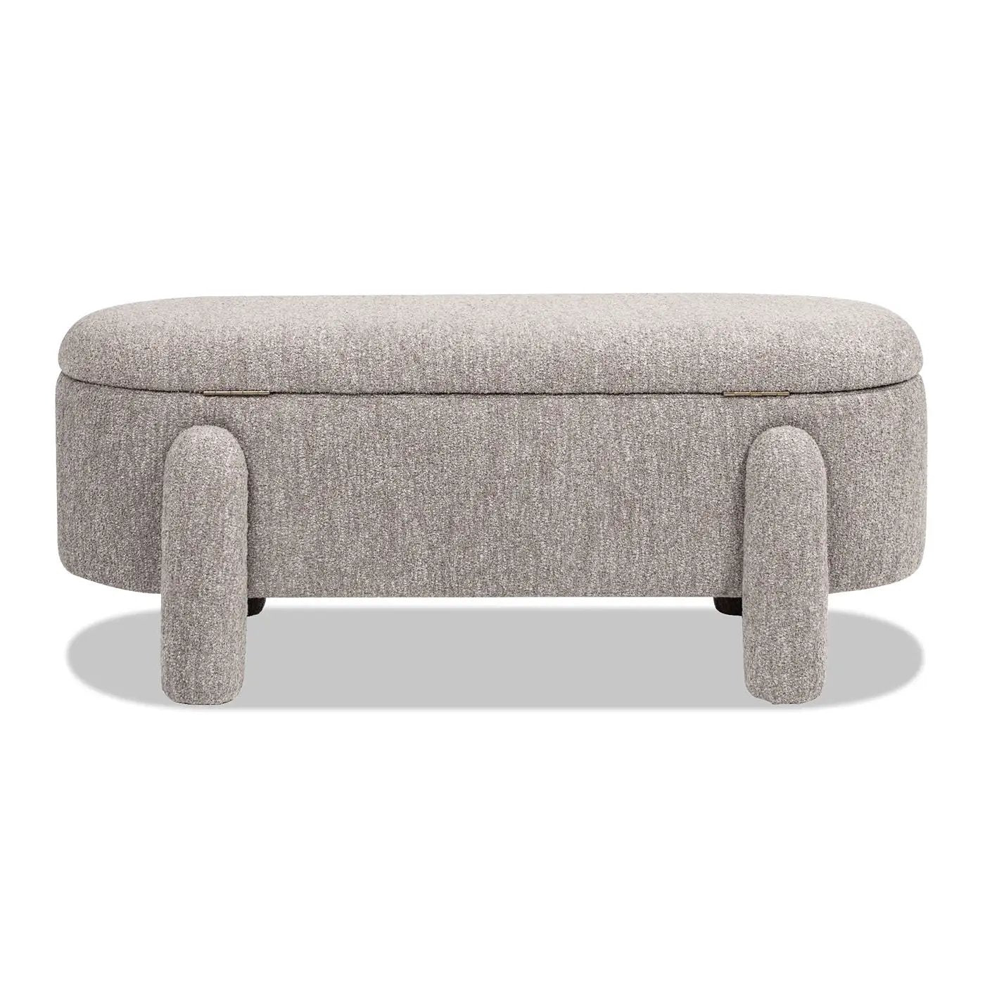 Hugo - Oval Fully Upholstered Storage Bench by HouseOfZazla
