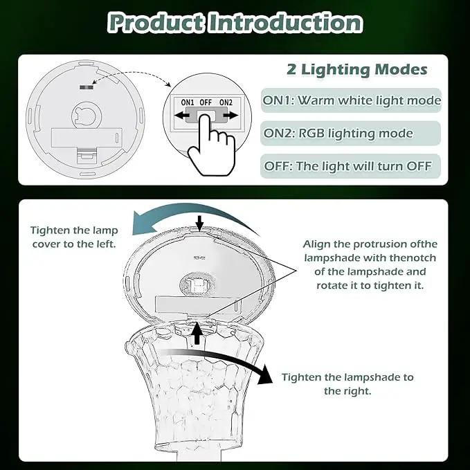 Solar Pathway Lights 12 Pack, Outdoor Solar Garden Yard Light RGB Color Changing+Warm White IP67 Waterproof, Solar Powered Garden Lights for Walkway Yard Backyard Lawn Landscape by GreenHaven Gardens