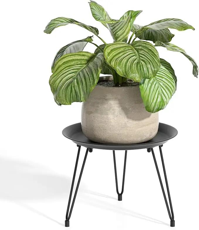 SUEH DESIGN Plant Stand Indoor, Metal Plant Stand Round Plant Table Heavy Duty Plant Stool Flower Pot for Indoor Outdoor Home Decor, 1 Pack Short by GreenHaven Gardens