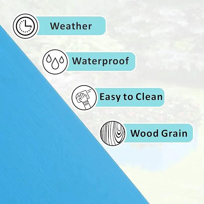 HDPE Raised Garden Bed 47.24 * 24.4 * 9.65 in,Vegetable Planter Bed Outdoor,Elevated Horticulture Planter Bed,Waterproof,Rot-Resistant and Non-Cracking Above Ground Garden Bed(Pacific Blue) by GreenHaven Gardens