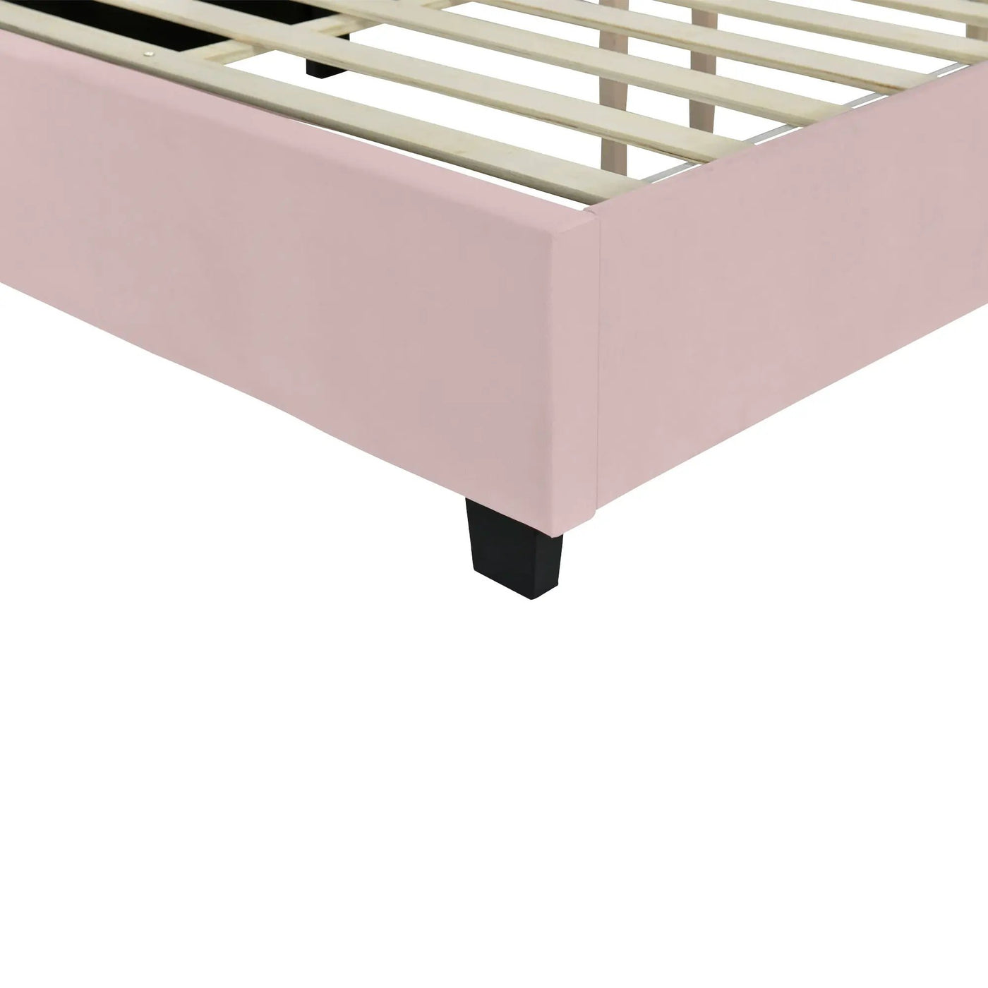 Upholstered Platform Bed With Big Headboard by HouseOfZazla