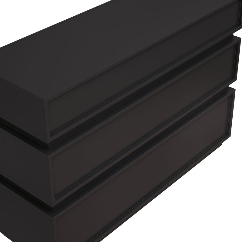 Minimalist Modern 6 Drawer Dresser, Handle Free Design With Wide Storage by HouseOfZazla