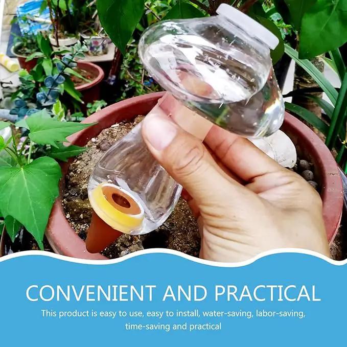 Yardwe 5PCS Plant Watering Globes, 300ML Self-Watering Bulb Mushroom Shape Watering Bulb Plant Waterer Stakes for Indoor Outdoor Plants by GreenHaven Gardens