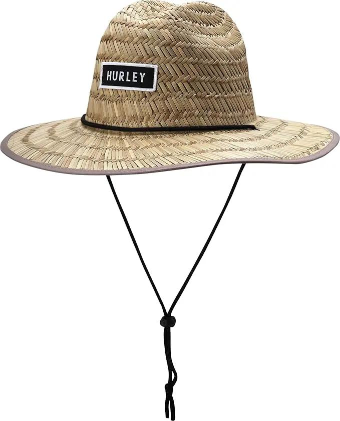 Hurley Men's Straw Hat - Bayside Lifeguard Straw Sun Hat by GreenHaven Gardens