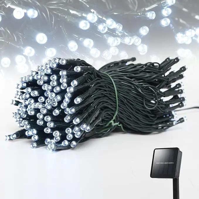 Dailyart Solar String Lights Outdoor, 82ft Cool White Solar String Lights 200 Led Solar Fairy Lights for Outside Waterproof 8 Lighting Mode Solar Lights for Outside,Garden,Courtyards,Trees by GreenHaven Gardens