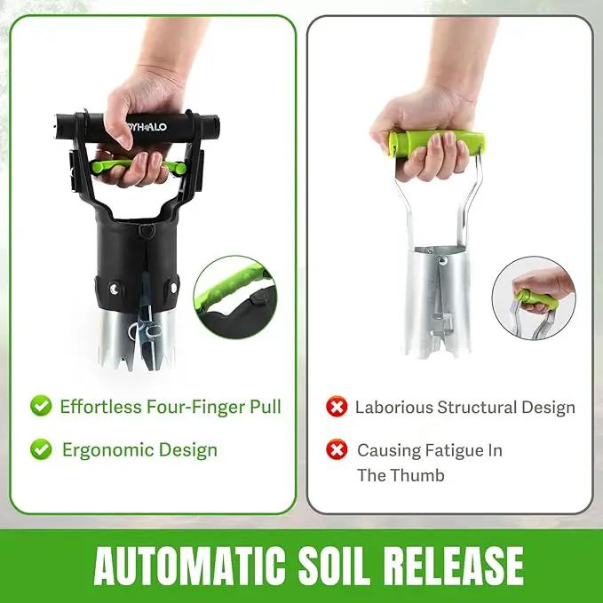 joyhalo Garden Bulb Planter Tool, 5 inch Depth Bulb Planting Tool, Gardening Garden Tools, Automatic Soil Release Bulb Planters for Plants Seeds & Bulbs Tulip Daffodils Dahlias Lilies Onions by GreenHaven Gardens