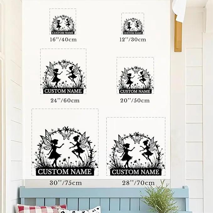 Custom Butterfly Metal Sign,Personalized Butterfly House Number Signs,Personalized Gardener Name Sign,Garden Patio Wall Decor (Style-2) by GreenHaven Gardens