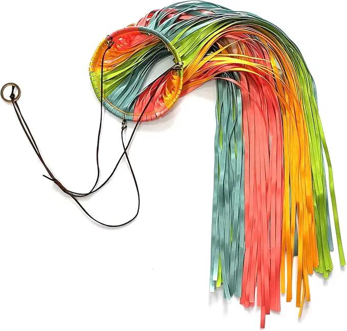 Satin Ribbon Windsock Streamer, Outdoor Decorations for Your Patio, Garden, Yard, Dock and Camper, 41-Inch, WS41-D-HHLL by GreenHaven Gardens