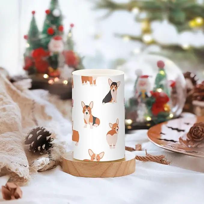 Vdsrup Flameless Candles Set of 2 Funny Welsh Corgi LED Candles with Timer Battery Operated Dog Candle Lights Flickering with Remote for Home Bedroom Decor by GreenHaven Gardens