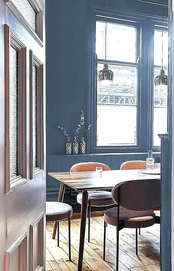 Dimoon 236''x17.7'' Blue Peel and Stick Wallpaper Contact Paper Modern Self Adhesive Wall Paper Removable Renter Friendly Textured Solid Color Shelf Cabinet Vinyl Roll (236''x17.7'',Blue Grey) by GreenHaven Gardens