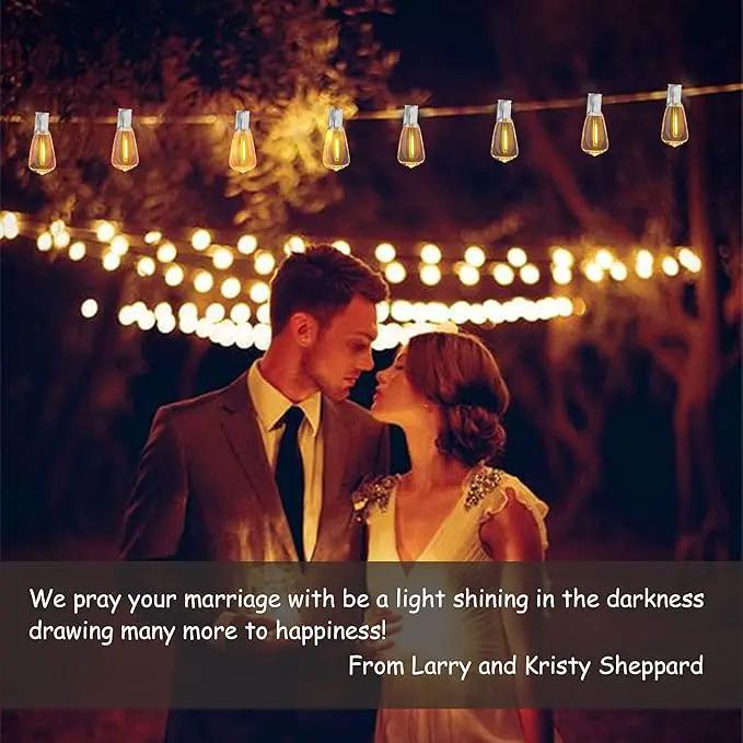 DAMAING LED Outdoor String Lights 100FT Patio Lights with 52 Shatterproof Edison Bulbs,Dimmable Hanging Lights,Waterproof String Lights for Outside Wedding,Bistro,Porch,Backyard,2200K by GreenHaven Gardens