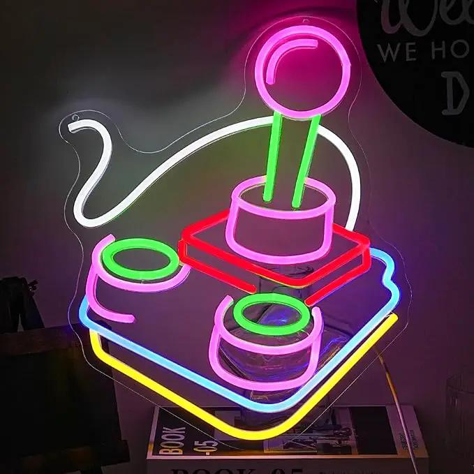 Alkkign Gamer Neon Sign for Wall Decor Game Controller Neon Signs Gaming Neon Light for Gamer Room Decor Game LED Sign for Teen Boys Room Gaming Room Decoration by GreenHaven Gardens