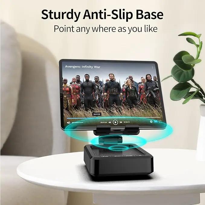 JTEMAN Tablet Stand Adjustable with Bluetooth Speakers,Kitchen Gadgets,Gifts for Women Men,Wireless Bluetooth Speaker Tablet Holder,Desk Mic Charging Sation Compatible with Phones and Tablet by GreenHaven Gardens