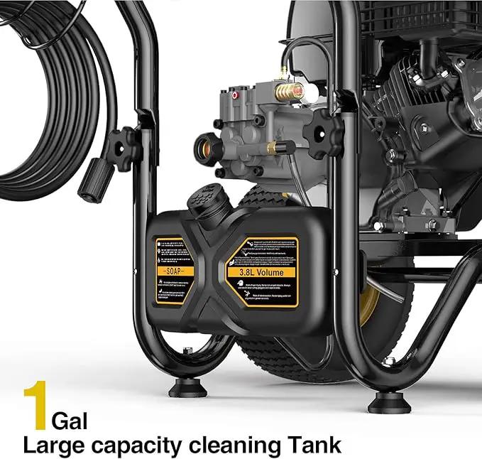 BLUBERY 3600 PSI Gas Pressure Washer, 2.7 GPM Heavy Duty High Power Washer, 30Ft Pressure Hose&Soap Tank,5 Pressure Nozzles,Black by GreenHaven Gardens