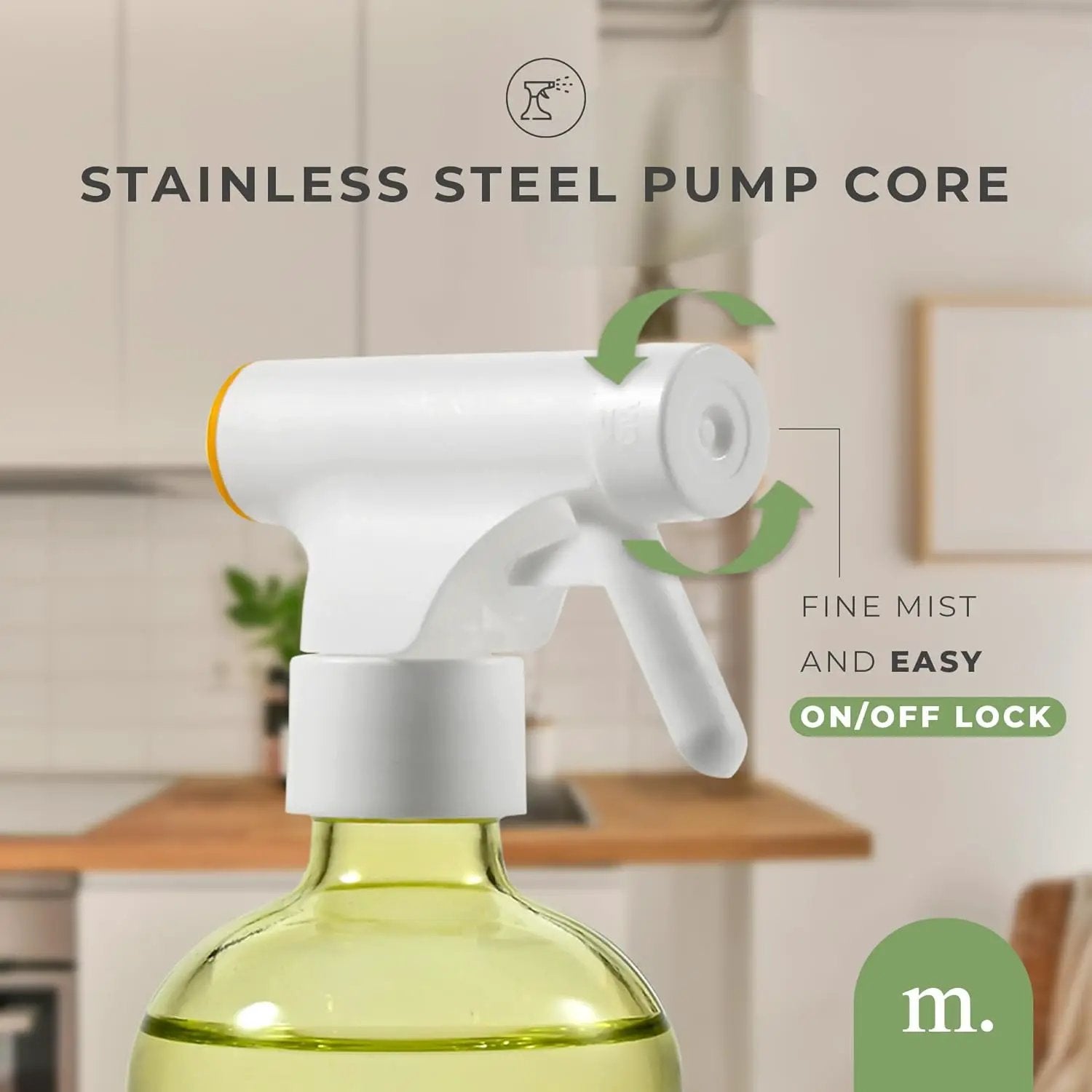MaisoNovo Kitchen Spray Bottle - 16.9 fl oz Yellow x 2 with 16 Labels by GreenHaven Gardens
