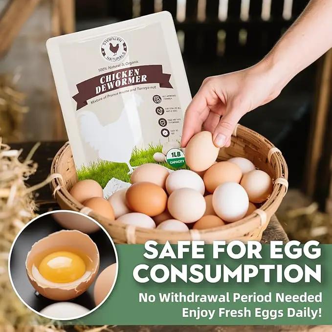 Chicken Dewormer Powder, All-Natural Health Formula, 1LB Pouch,Safe for Eggs, Effective for All Ages & Sizes, Chicken Wormer, Poultry Medicine Supplies (1, Pounds) by GreenHaven Gardens