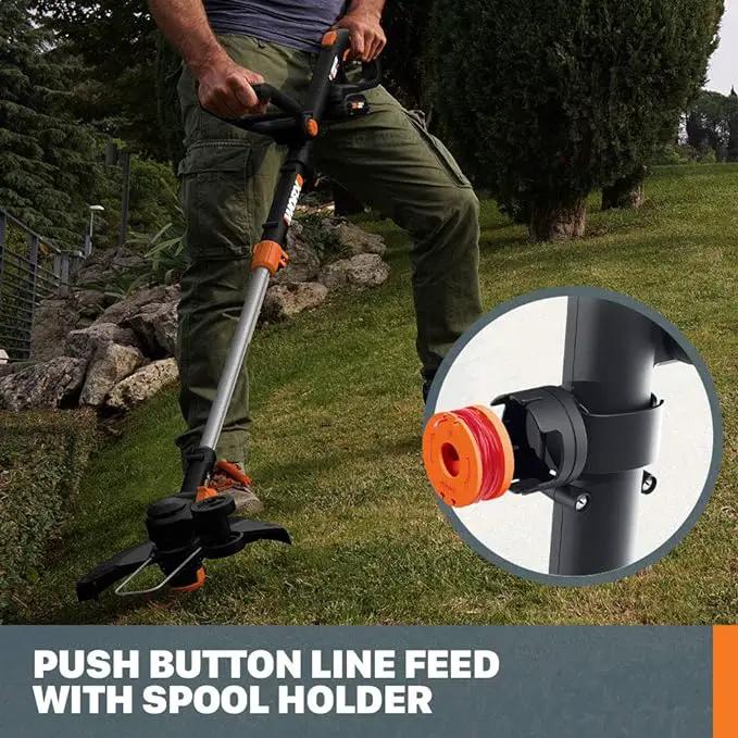 Worx GT Revolution 20V 12" String Trimmer Grass Trimmer/Edger/Mini-Mower, WG170.2 by GreenHaven Gardens