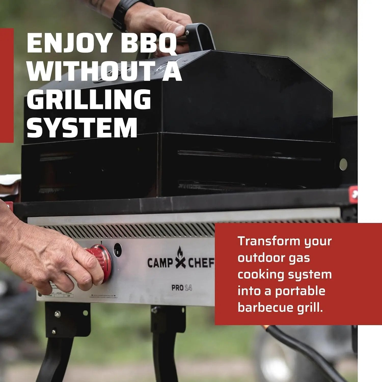 Camp Chef BB100L Barbecue Box with Lid Fits 14" Blue Flame Cooking Systems by GreenHaven Gardens