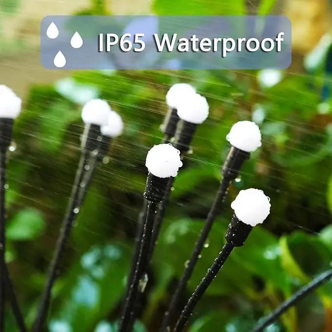 Solar Garden Lights Outdoor, 8 Pack Solar Firefly Lights, Starburst Swaying Lights, Waterproof Garden Decor for Yard Patio Pathway Lawn, Gardening Gifts for Women, White, 8pack6touYBD by GreenHaven Gardens
