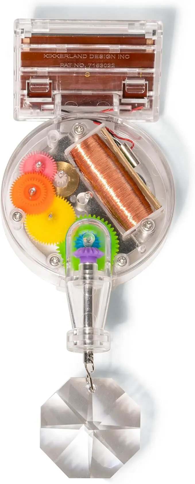 Kikkerland Solar Powered Rainbow Maker – Prism Suncatcher, Fun Home Window Decor – Unique Gift for Christmas & Birthdays – Single Crystal by GreenHaven Gardens