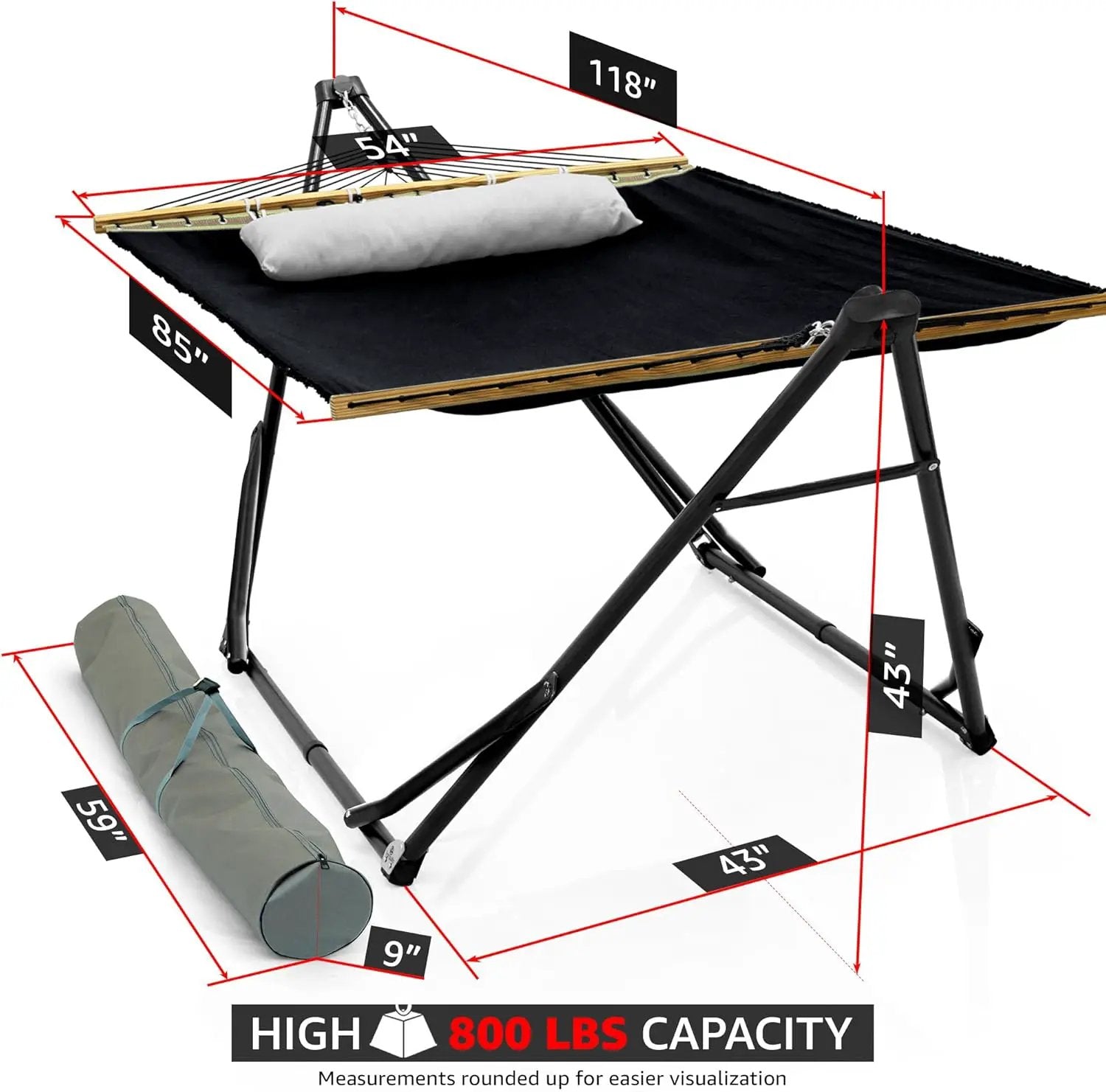 Tranquillo Unity Canvas Hammock Stand for Ultimate Relaxation by Megsu