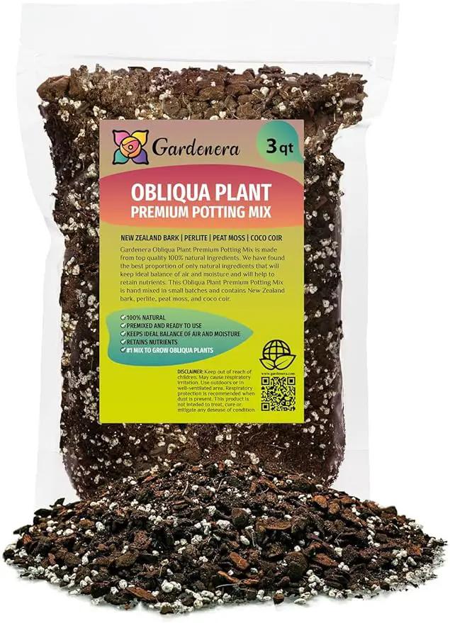 Monstera Obliqua Potting Soil - Enhanced Aeration and Drainage for Optimal Growth by Gardenera - 3 Quart by GreenHaven Gardens