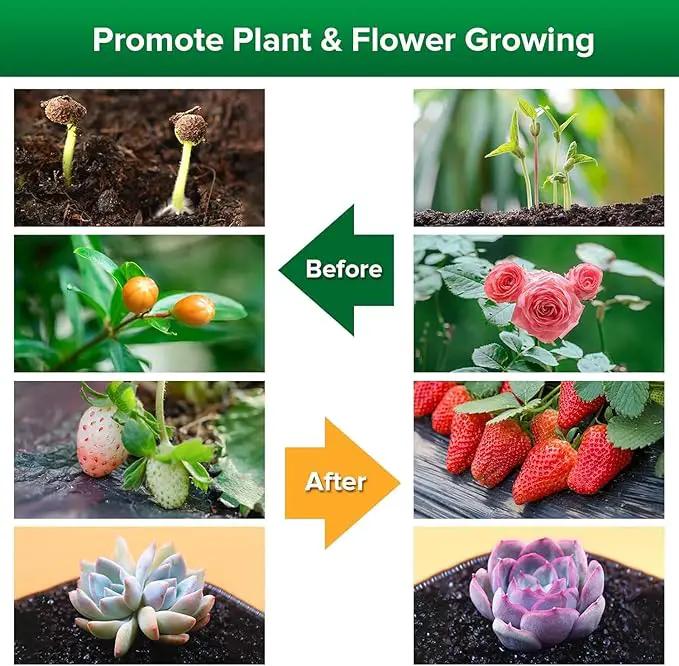 SANSI LED Grow Lights for Indoor Plants, Lifetime Free Bulb Replacement, 300W Full Spectrum Dual Gooseneck Clip Plant Grow Light, Plant Light with Timer 4/8/12 Hrs, High PPFD Growing Power Grow Lamp by GreenHaven Gardens