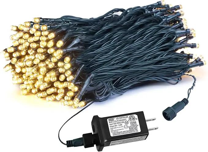 weillsnow 66 FT 200 LED Warm White Christmas Lights,Plug in Waterproof String Lights,8 Lighting Modes with Memory for Outdoor Indoor Garden Tree Christmas Party Decorations(Warm White) by GreenHaven Gardens