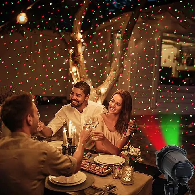 Christmas Laser Lights Outdoor,Red and Green Moving Outdoor Laser Light, Waterproof Garden House Decoration Laser Christmas Lights by GreenHaven Gardens