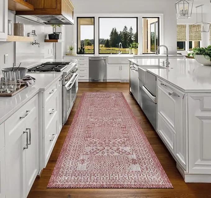 Keen Home Design Terrace Outdoor Runner Rug - 2x8 Washable Indoor/Outdoor Rug for Patio, Kitchen, Balcony, Beach, Garden, Deck and Porch, Size: 2'2"x7'7" by GreenHaven Gardens