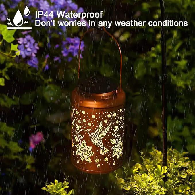Hummingbird Solar Lanterns Outdoor Waterproof Hanging Solar Lights, Birthday Gifts for Women, Men, Mom, Mothers Day Gifts, Garden Decor for Outside, Patio, Outdoor, Yard, Lawn, Balcony by GreenHaven Gardens